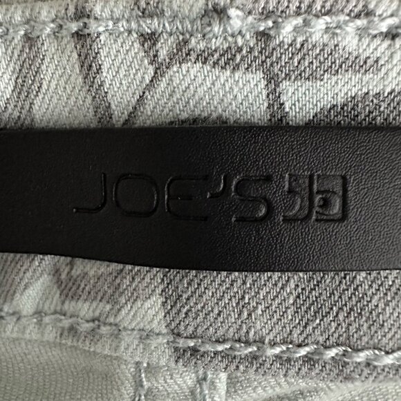 Joes The Icon Mid Rise Skinny Crop Jeans Size 26 Tropical Green Gray Leaf Print - Picture 8 of 14